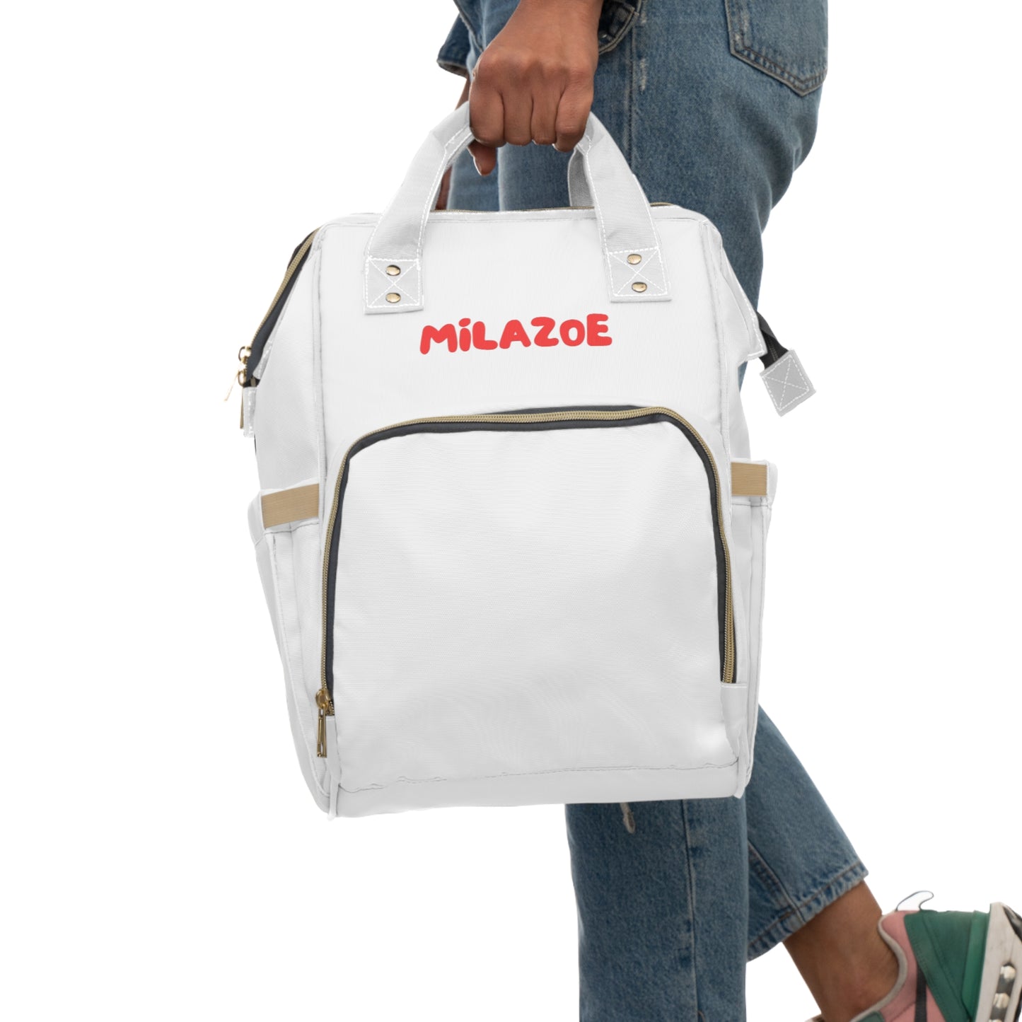 Multifunctional Diaper Backpack – Spacious Baby Care Organizer with Insulated Bottle Pockets